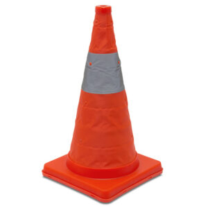 Traffic Cone - 18", Collapsible, Orange, Reflective