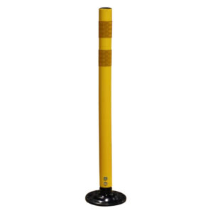 Delineator Post – 36”, Yellow, Reflective, c/w “Boomerang” Base