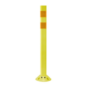 Cloverleaf Delineator Post - 36", Yellow, DG Reflective