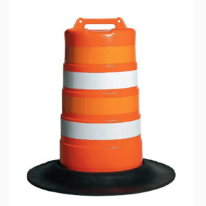 Channelizer - Drum, Orange, c/w Rubber Base