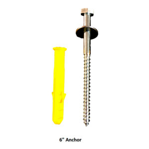 Lag Bolt and Anchor – 6” for Mounting Speed Bump