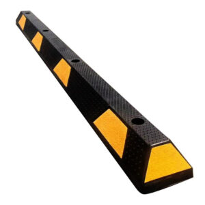 Parking Curb – Rubber, 6’, Striped