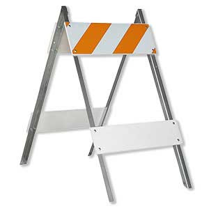 Barricade – A-Frame, Wood, EG Reflective 2-Side