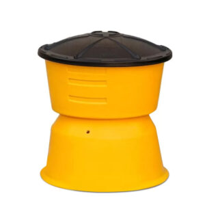 Crash Barrel – Combo Weight, Plastic, Yellow/Black, c/w Lid