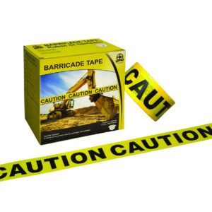 Barricade Tape – “Caution” – Yellow, 3” x 1000’