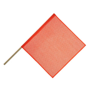 Safety Flag - Mesh, c/w 1 x 30" Wooden Dowl