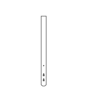 Guidepost – 55”, White, Non-Reflective