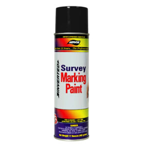 Survey Marking Paint – Black, Upside-down Spray, 20 oz.