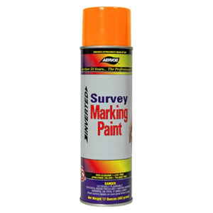 Survey Marking Paint – Fl Orange, Upside-down Spray, 20 oz.