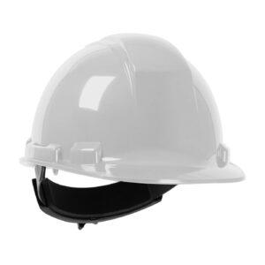 Hard Hat – White, Ratchet Strap