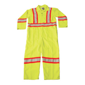 Coverall - Lime Green, Hi-Viz Refflective, XL