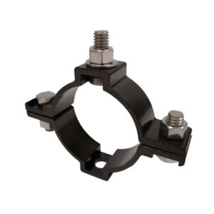 Sign Bracket – Center Mount For Round Post, Black