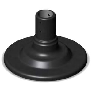 Delineator Base – “Boomerang”, Black Rubber